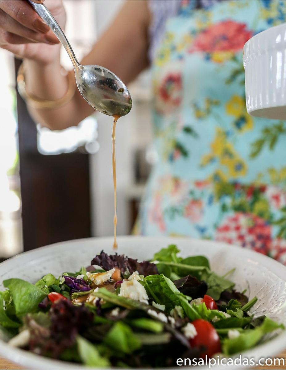 Receta de la vinagreta perfecta.