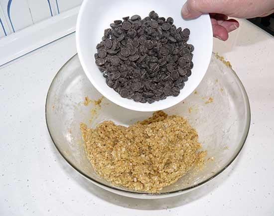 Galletas de avena con chips de chocolate