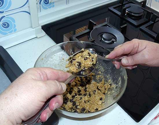 Galletas de avena con chips de chocolate