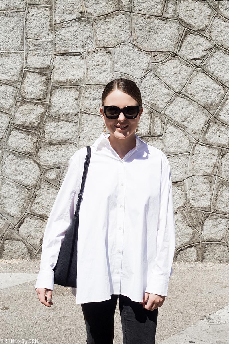 Trini |The Row shirt Acne Studios jeans 