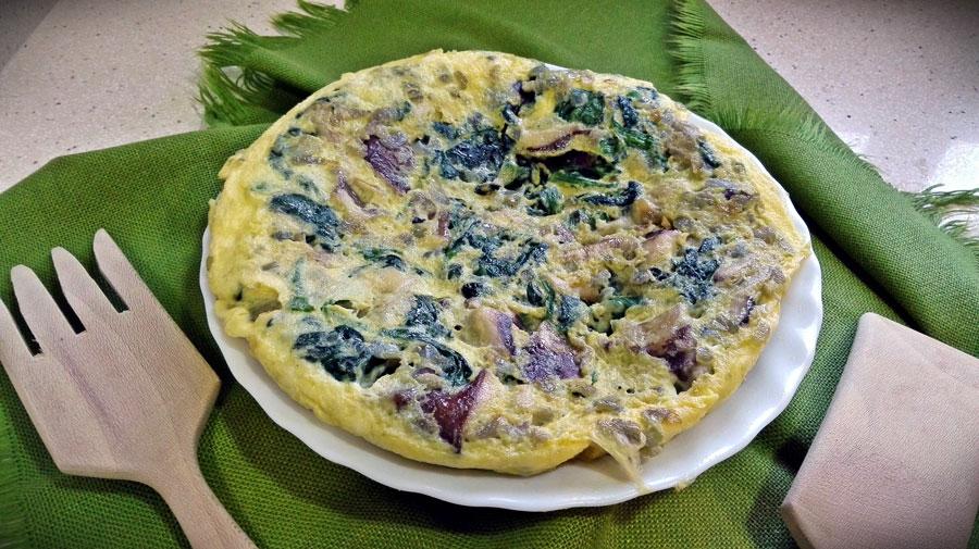 Receta de tortilla de setas casera