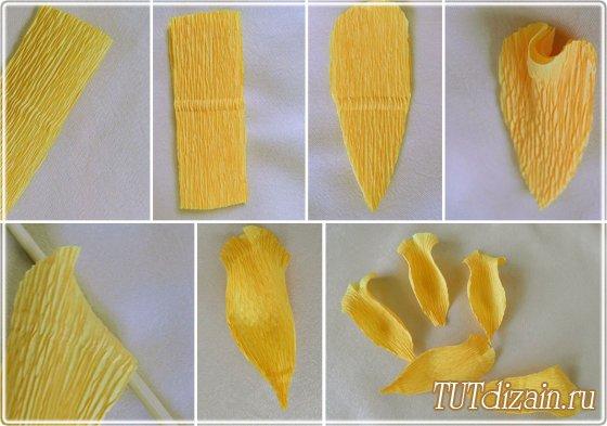 flores de papel crepé