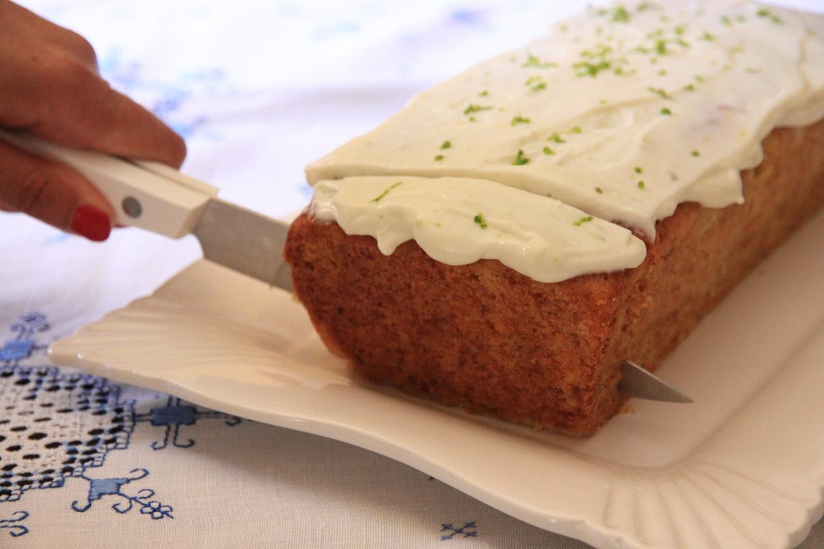Cake de calabacín y lima