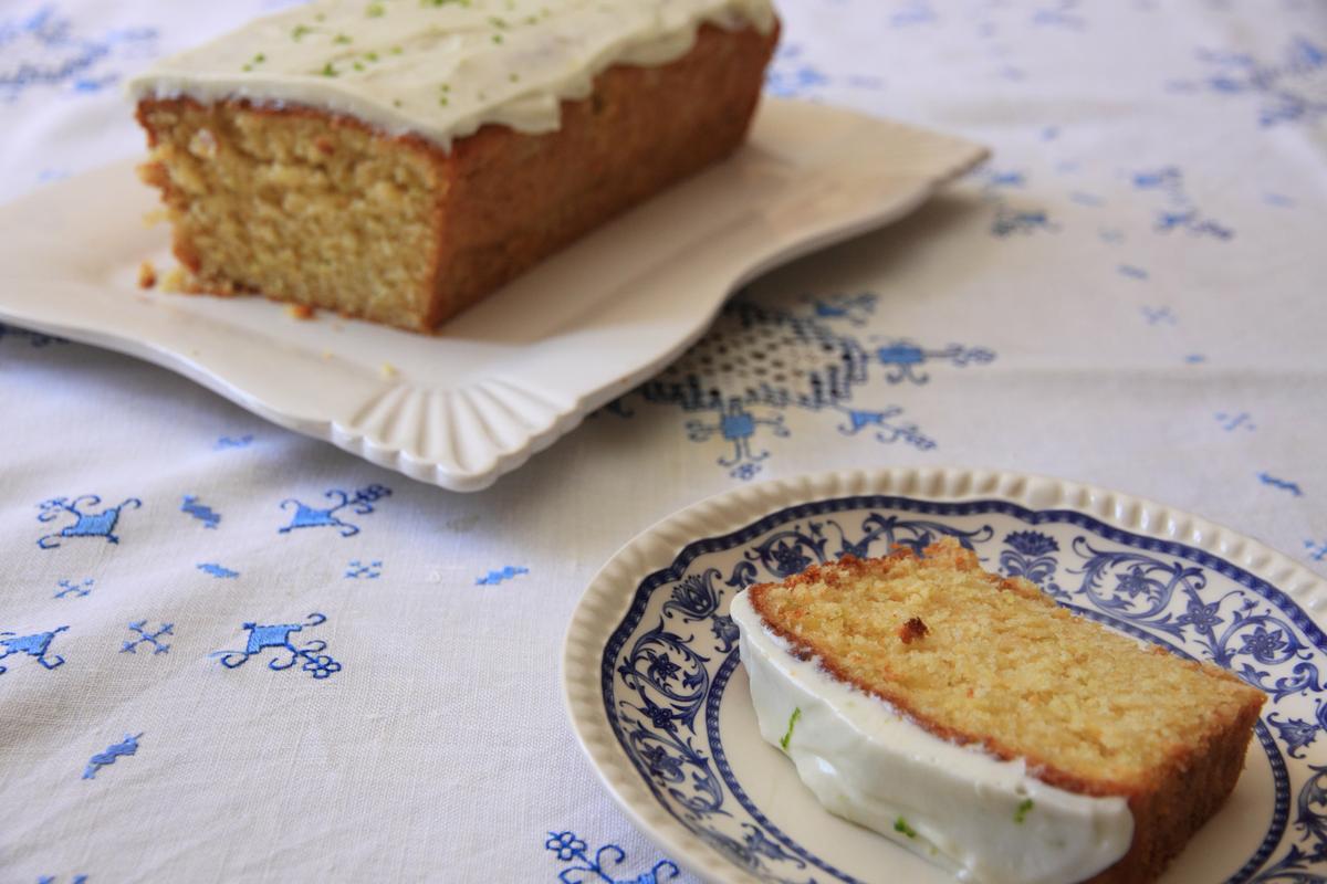 Cake de calabacín y lima