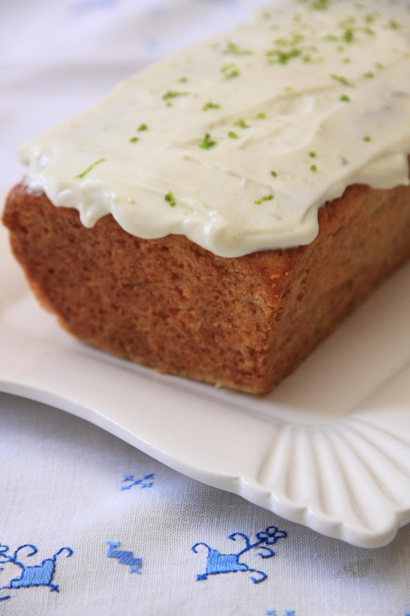 Cake de calabacín y lima