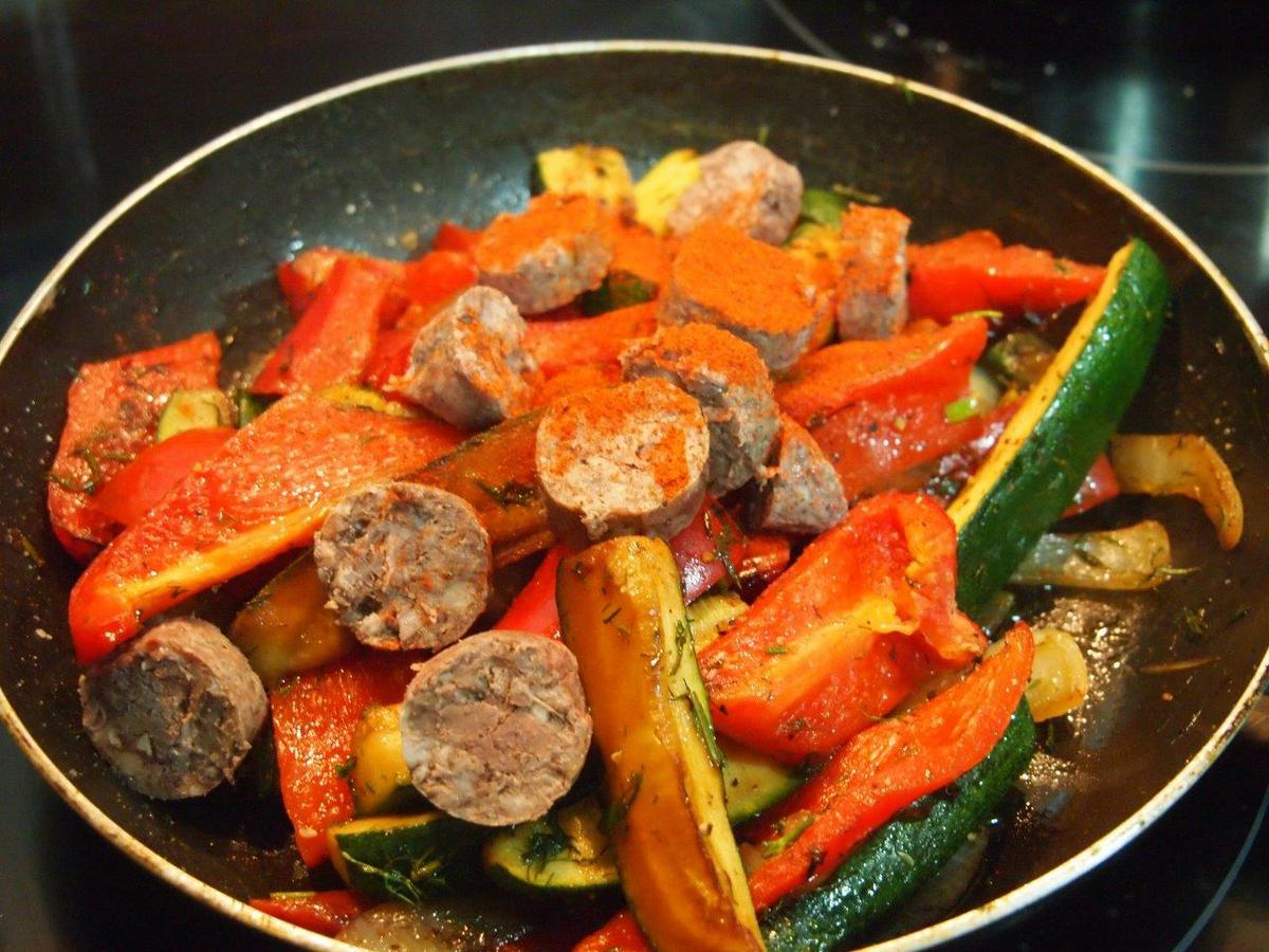 Verduras con botifarrons para arreglo mallorquín