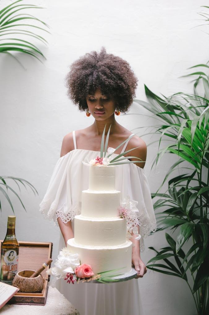 Cuban style, una novia con aires retros