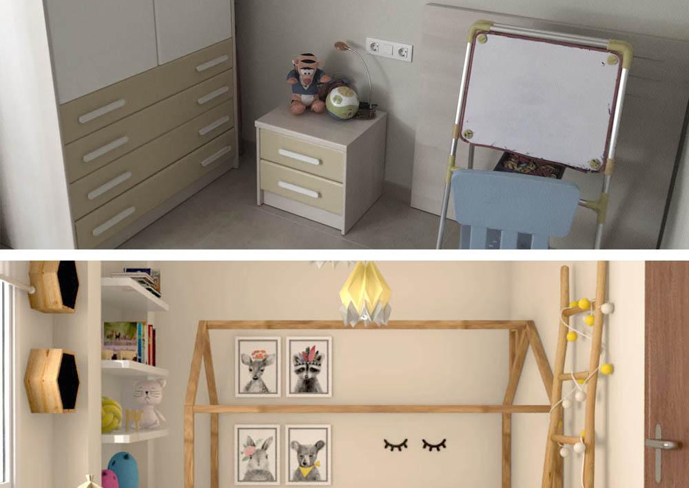 Proyecto de interiorismo, habitación infantil