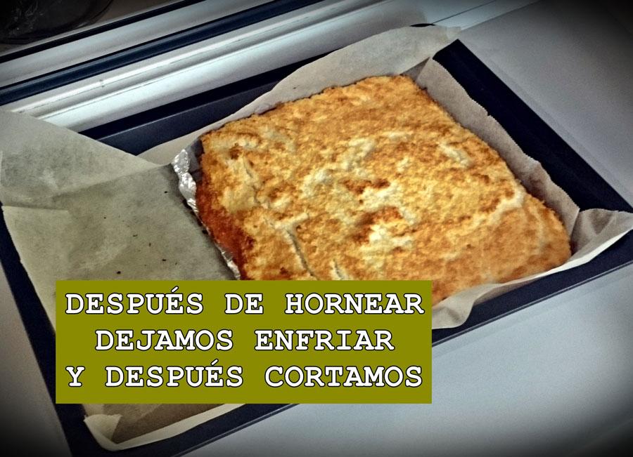 Hornear pastas de coco con fresa