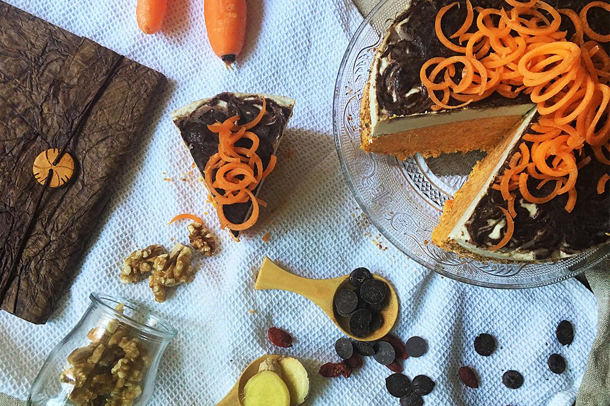 Tarta de zanahoria RAW