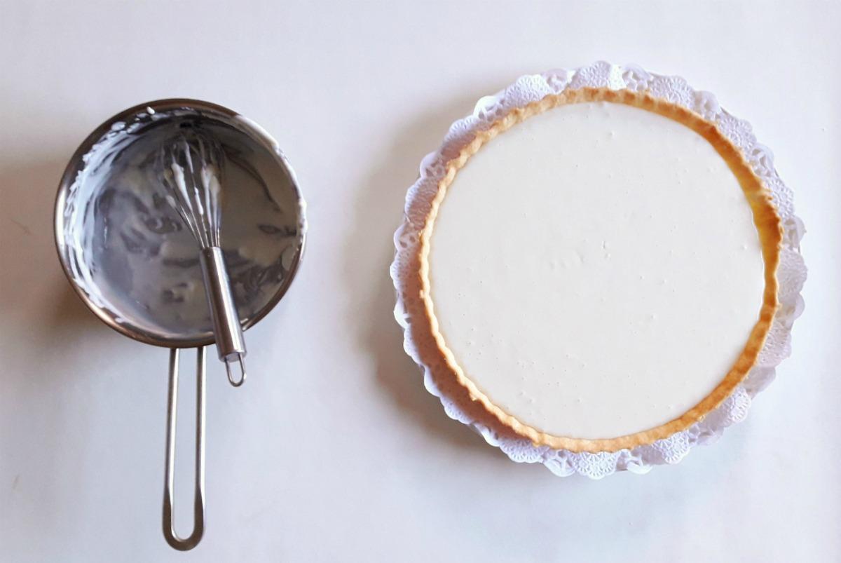 cuajada tarta de queso y fresas