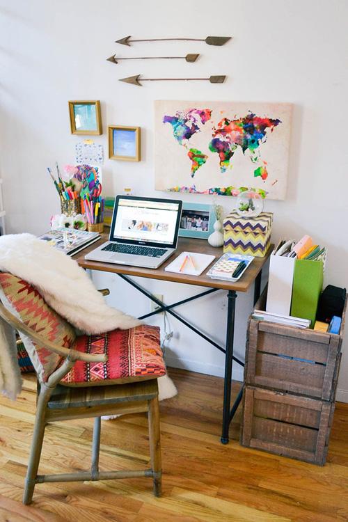 Bohochic-home-office-advicefromatwentysomething