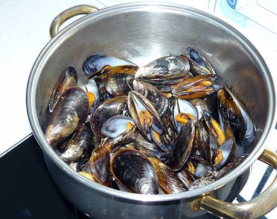 Mejillones rellenos o tigres