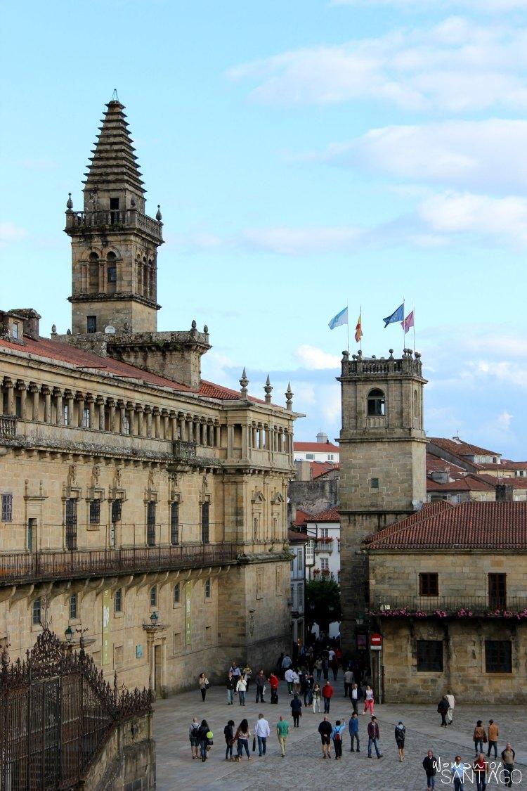 foto espectacular de la plaza del obradoiro