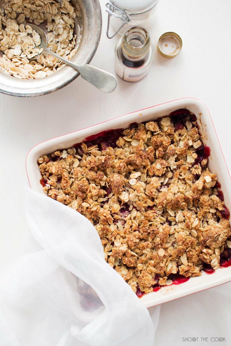 crumble de fresas receta