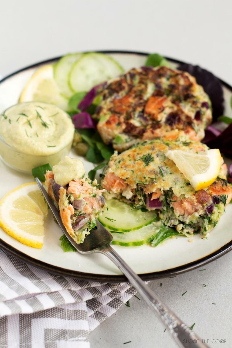 Hamburguesa de salmón