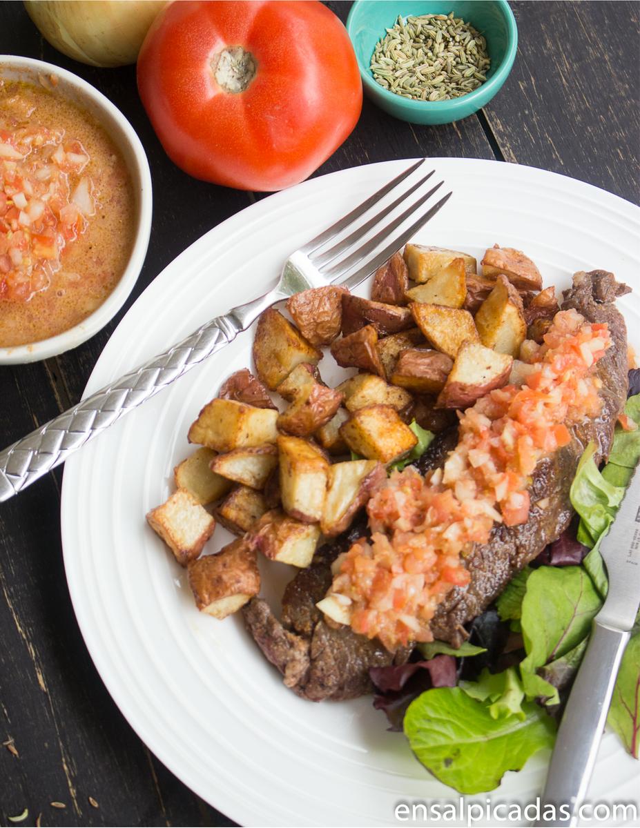 Receta de Chimichurri de Tomates.