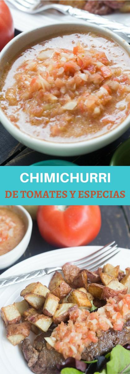 Receta de Chimichurri de Tomates y Especias, riquísima. 