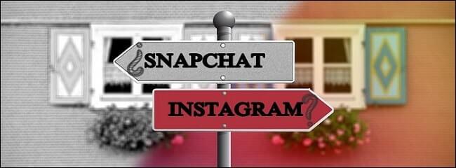 usar snapchat o instagram