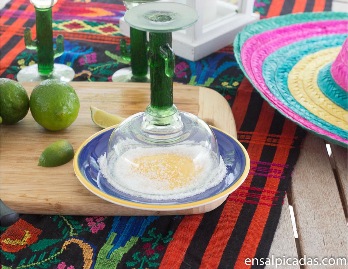 Receta de la mejor Margarita Frozen con sal.