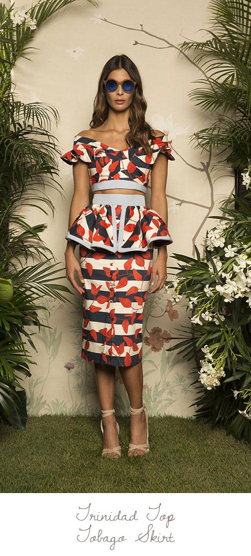 falda lapiz con volantes