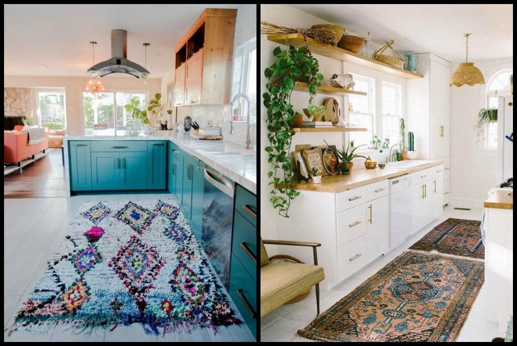 alfombra en la cocina
