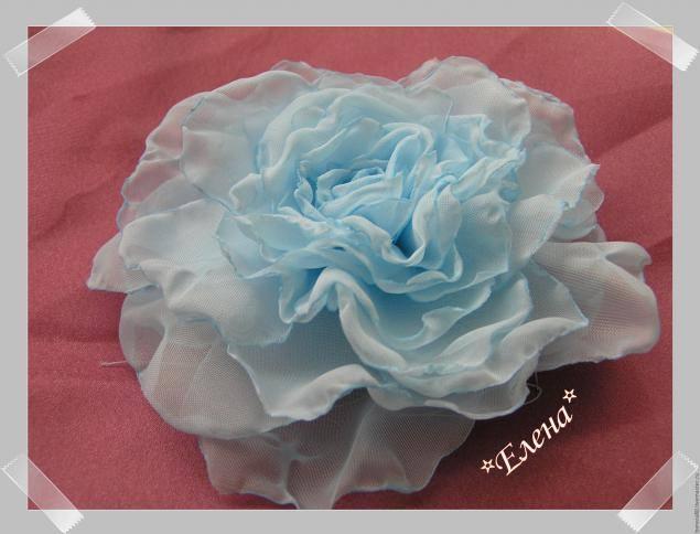 rosa de organza diy