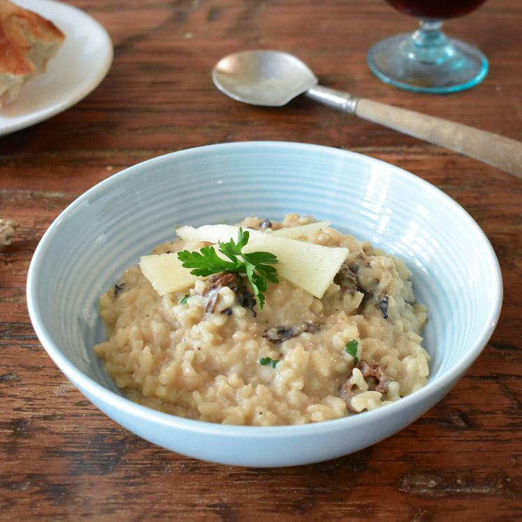 Risotto con morillas receta