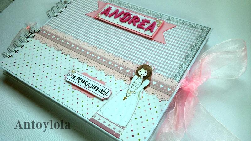 libro de firmas de comunión con caja