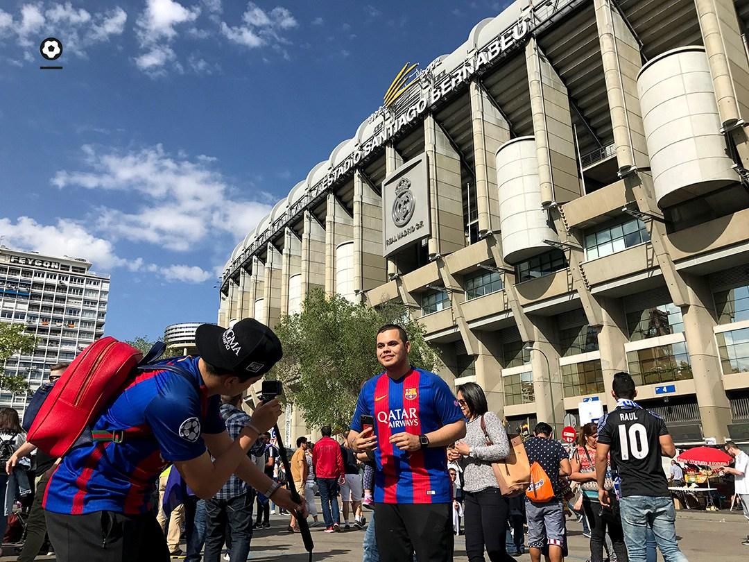 El Clásico en el Santiago Bernabéu (Madrid)