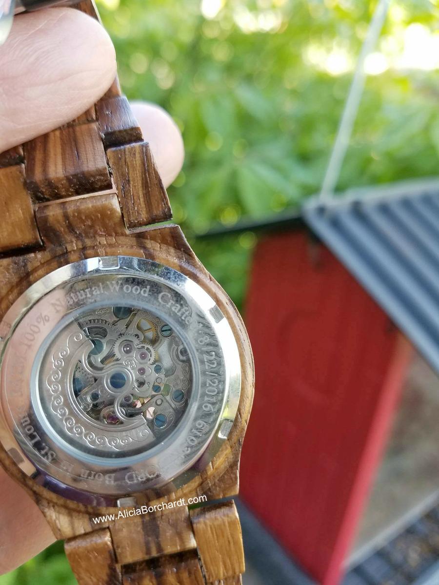 JORD wood watches coral serie zebrawood turquoise