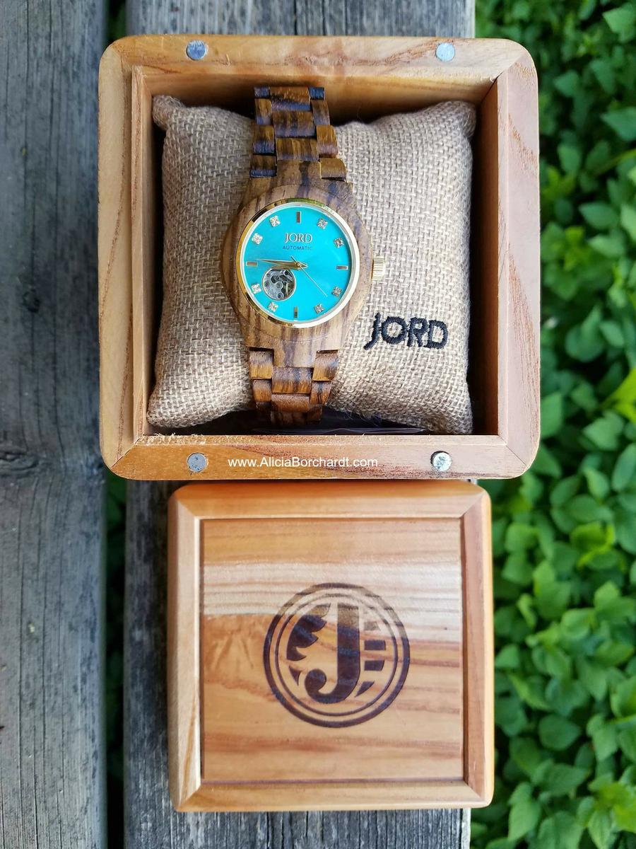 JORD WOOD WATCHES CORAL SERIE ZEBRAWOOD HANDMADE