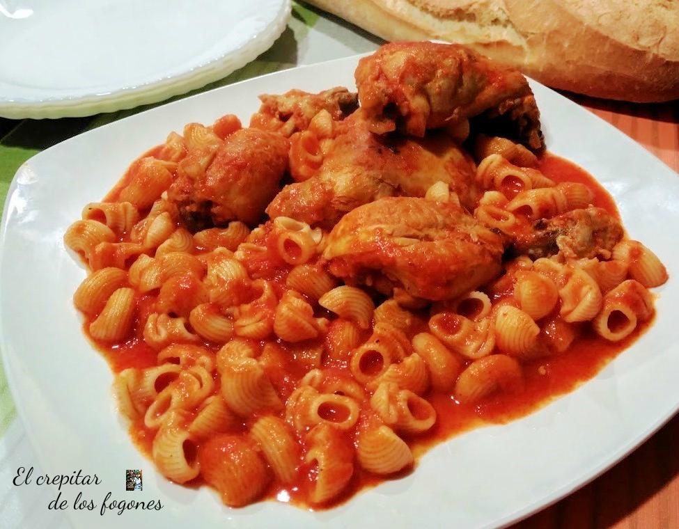 macarrones con pollo