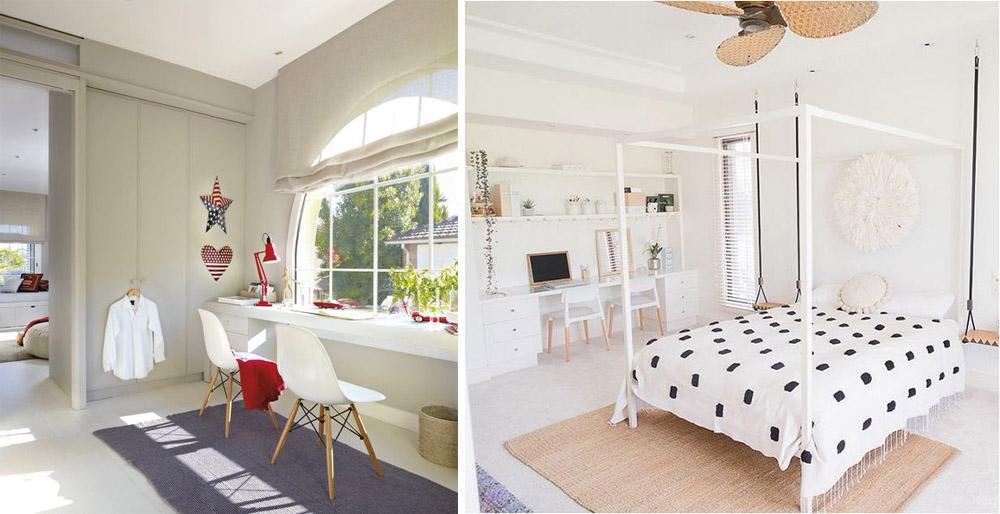 Zona de estudio para una habitación infantil