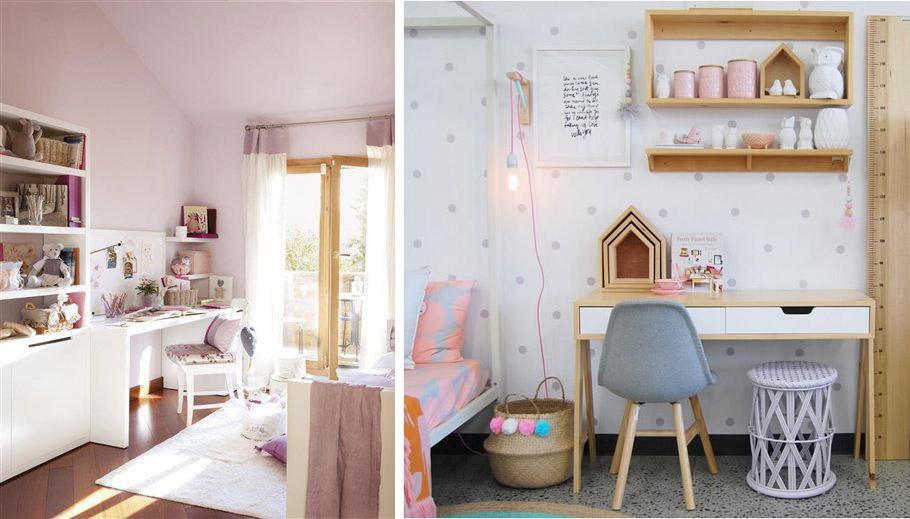 Zona de estudio para una habitación infantil