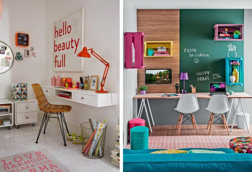 Zona de estudio para una habitación infantil