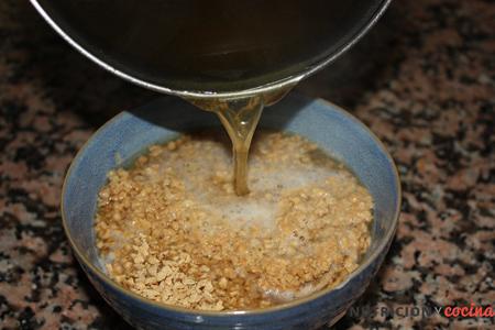 hamburguesa vegetariana de soja texturizada