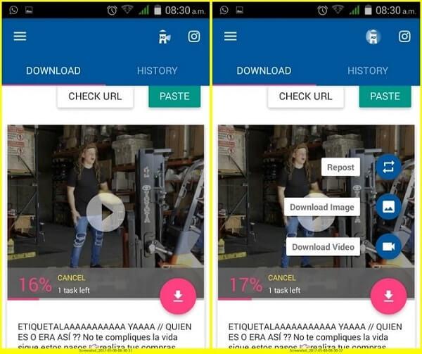 descargar instagram vídeos
