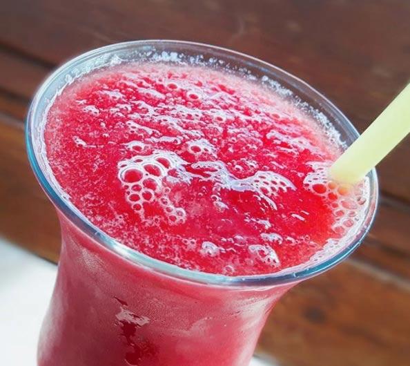 smoothie de sandia y té verde