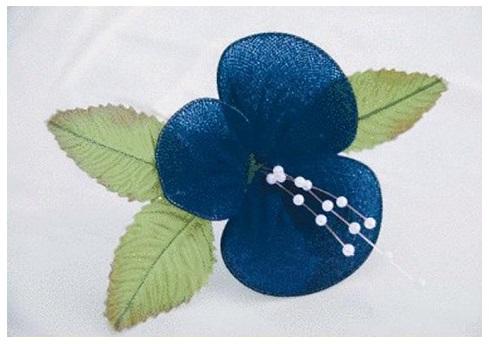 flor de pantimedias y a almbre