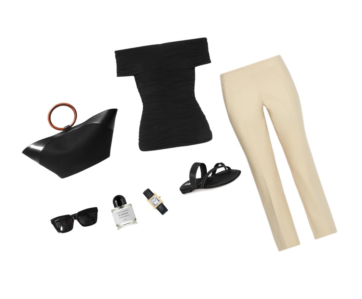 Trini |The Row top Manolo Blahnik sandals