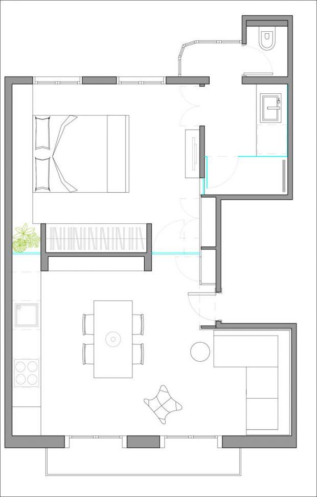 diseño planta apartamento