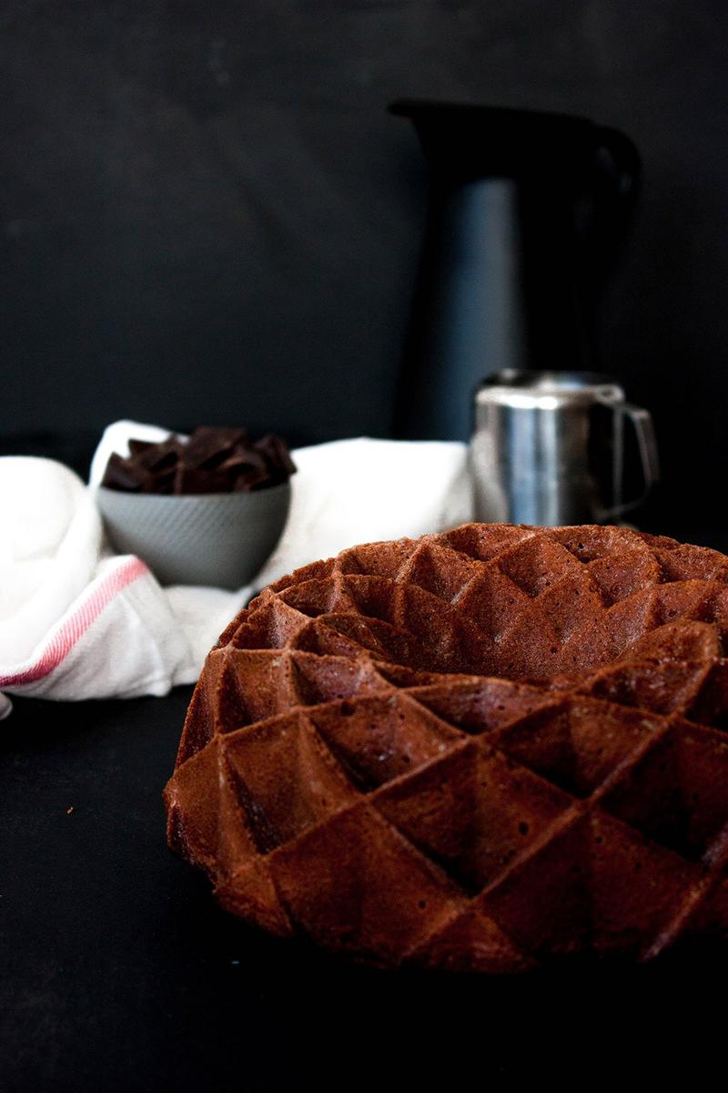 Bizcocho de naranja y chocolate