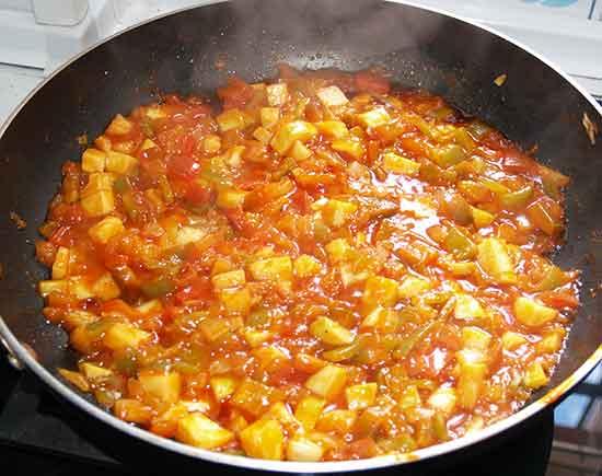 Cómo hacer pisto para rellenos