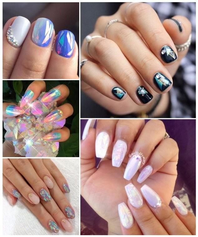 Uñas de cristal decoradas: ¡15 ideas para hacer en casa! | Belleza