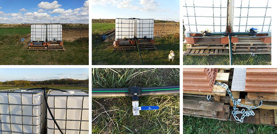 depósitos de agua para el riego