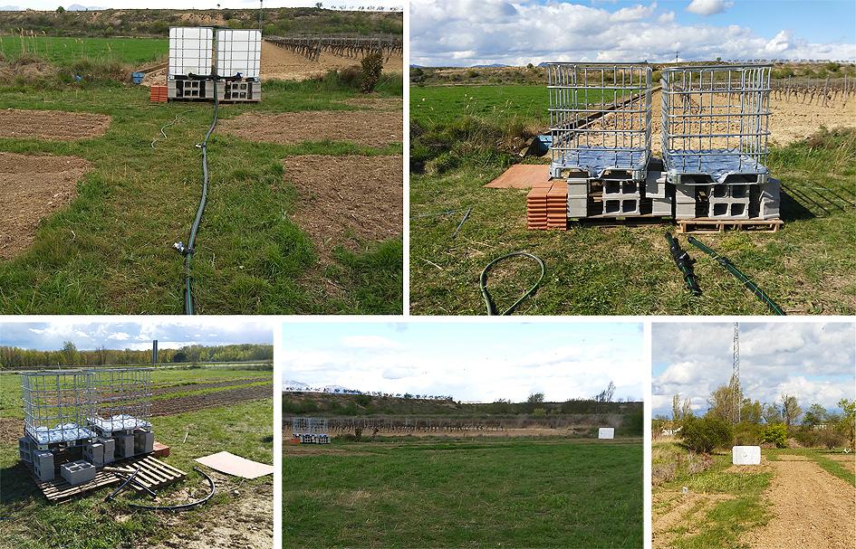 depósitos de agua para el riego