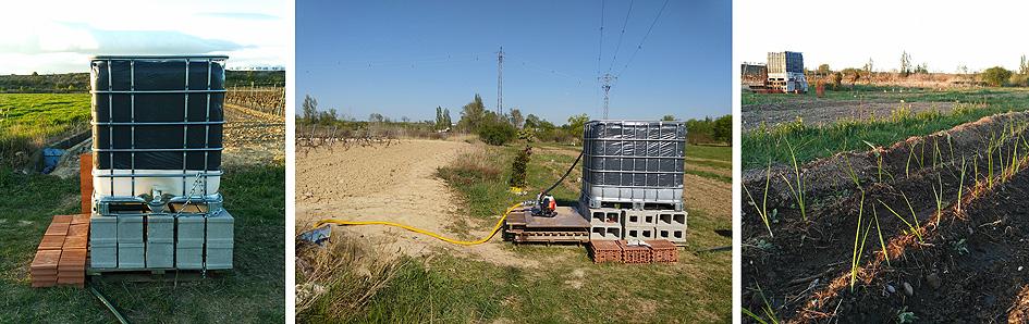 depósitos de agua para el riego