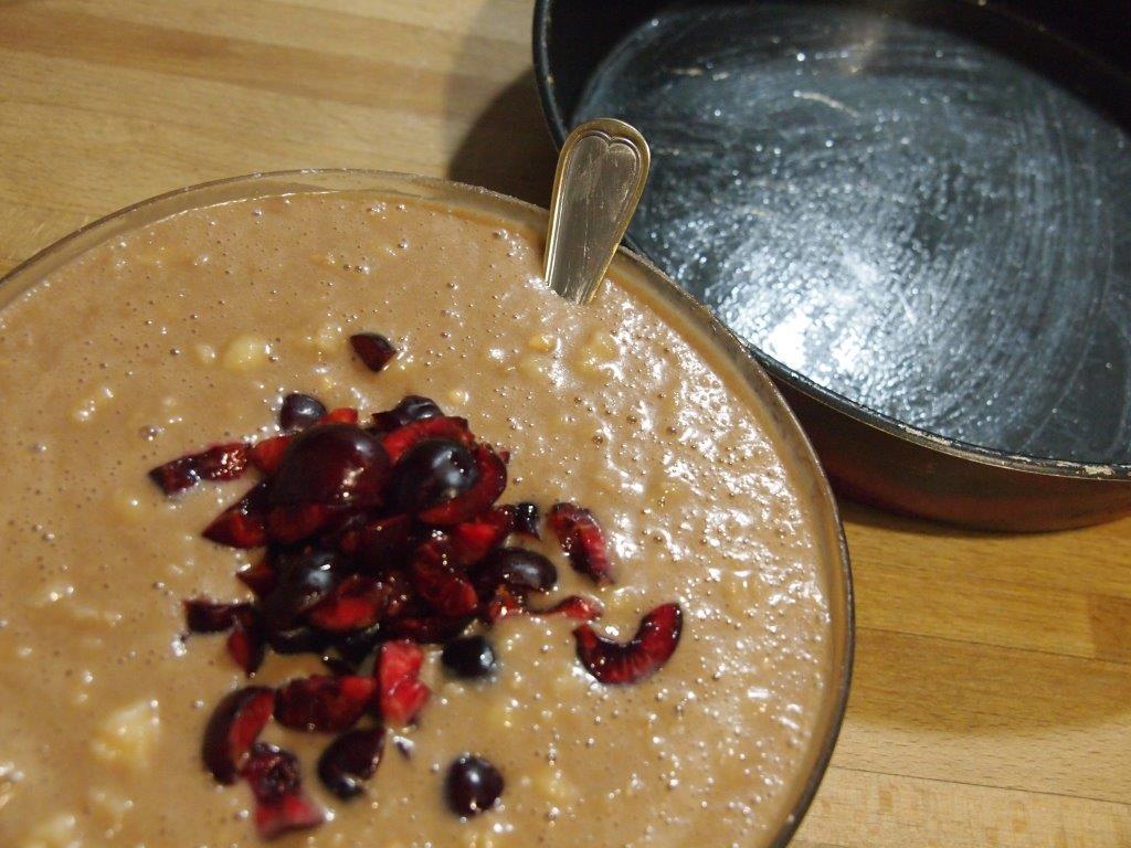 Choco cherry cake ingredientes