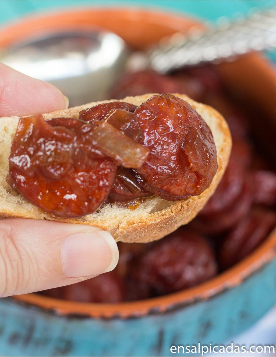 Receta de Chorizo al Vino.